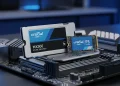 Crucial P3 and MX500 drives for an SSD upgrade guide.