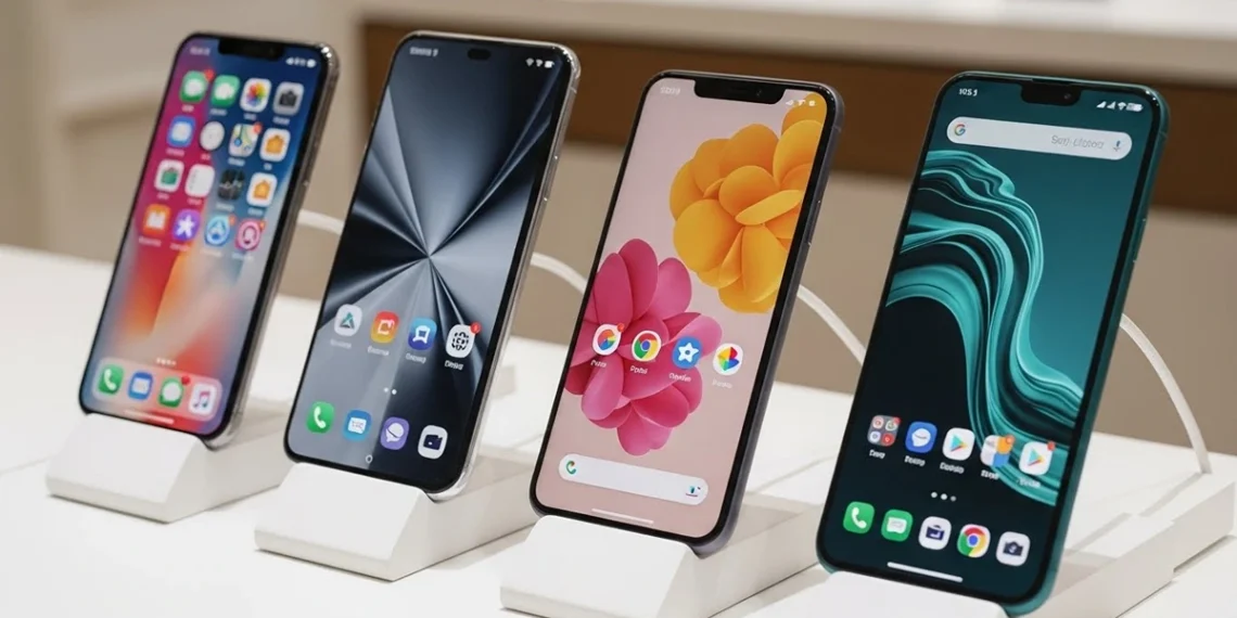 Best technical value smartphones 2026 display featuring Google Pixel 9a, Samsung S25 FE, iPhone 16e, and Motorola Moto G.