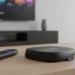 Matte black Roku Ultra hardware and purple button remote