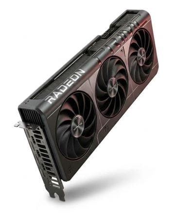 Prime Radeon RX 9070 XT 16GB OC graphics card with triple-fan cooling design
